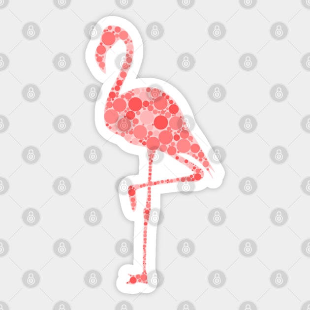 Pink Flamingo | Pop Art Sticker by williamcuccio